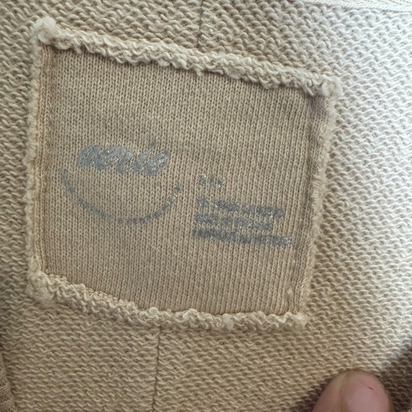 Aerie Sweatshirt Oversized Crewneck Tan Beige Womens S - Picture 3 of 10